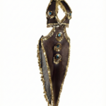 Enchanting Black Mesh & Gold Coin "Evil Eye" Cut-Out Dance Dress