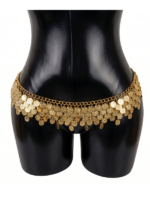 Classic Layered Gold Coin Belly Dance Hip Belt