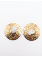 Professional Gold Brass Finger Cymbals (Zills/Sagat) with Embossed Detailing