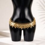 Classic Layered Gold Coin Belly Dance Hip Belt - Image 2
